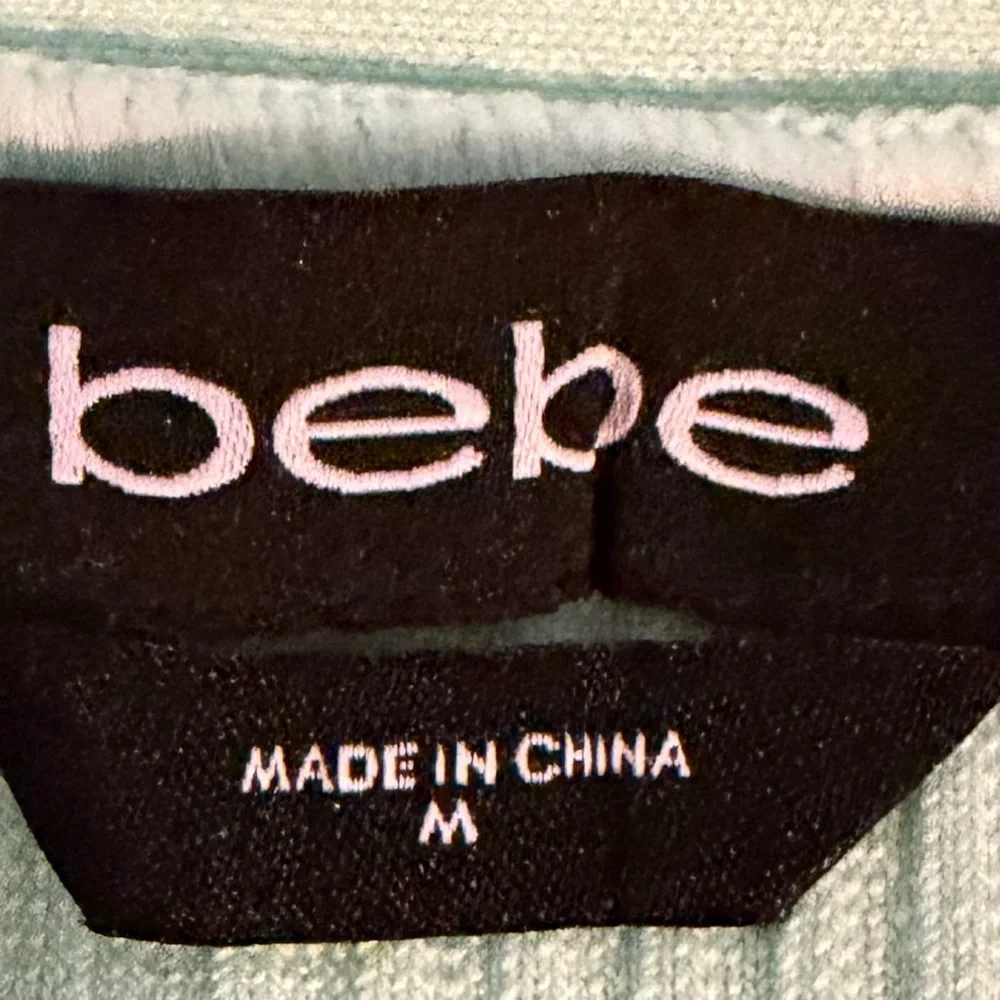 NWT Bebe One-Shoulder Green Ash Bandage Dress - Picture 8 of 9